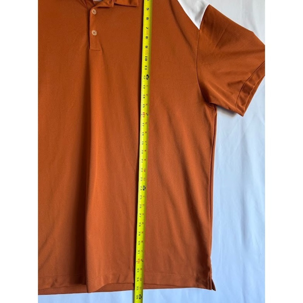 Nike Golf Polo Shirt Men Orange 3XL Fit Dry Performance Short Sleeve Lightweight - Picture 3 of 14